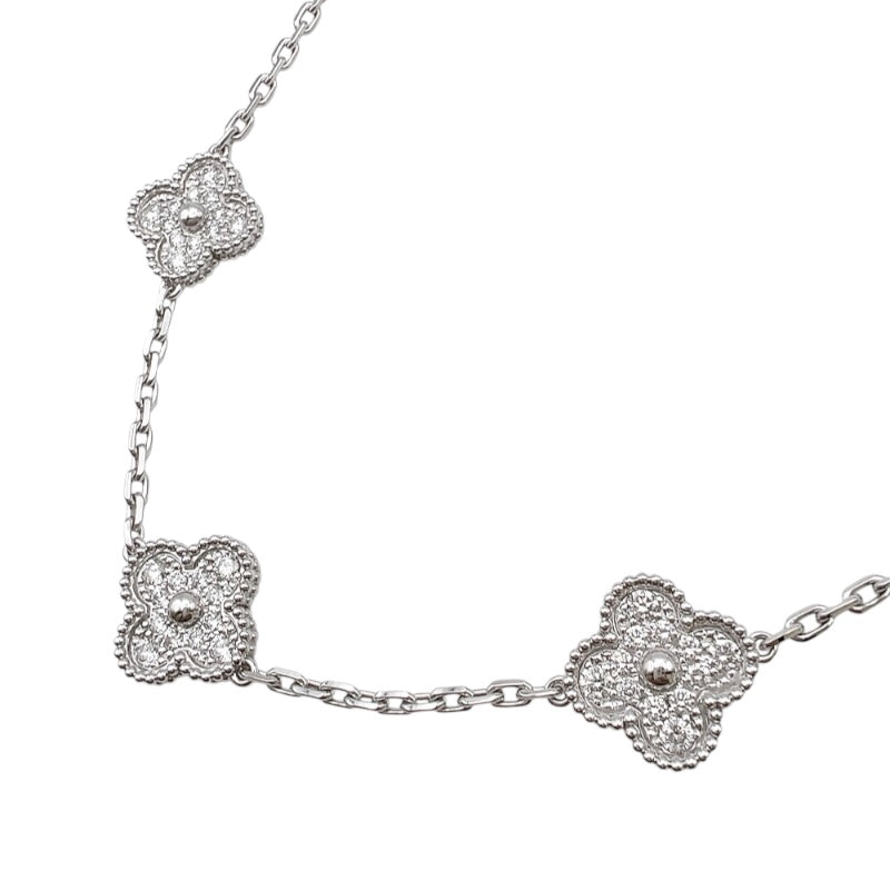 ヴァンクリーフ＆アーペル Van Cleef & Arpels ヴィンテージ アルハンブラ ネックレス、10モチーフ 750WG ジュエリー