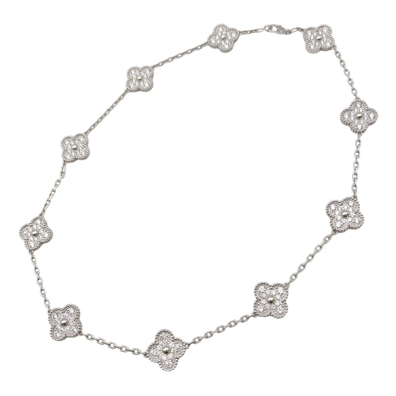 ヴァンクリーフ＆アーペル Van Cleef & Arpels ヴィンテージ アルハンブラ ネックレス、10モチーフ 750WG ジュエリー