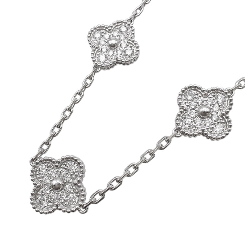 ヴァンクリーフ＆アーペル Van Cleef & Arpels ヴィンテージ アルハンブラ ネックレス、10モチーフ 750WG ジュエリー