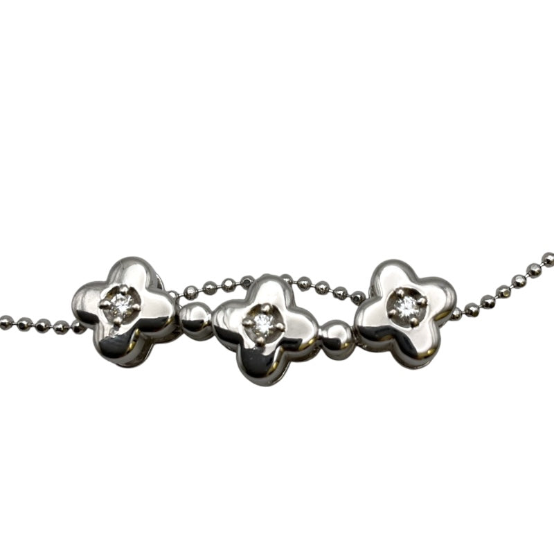 タサキ TASAKI 花ﾈｯｸﾚｽ シルバー K18WG アクセサリー