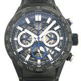 タグ・ホイヤー TAG HEUER カレラ キャリバーホイヤー02 クロノグラフ CBG2017.FT6143 ブラック SS/カーボンPDV メンズ 腕時計