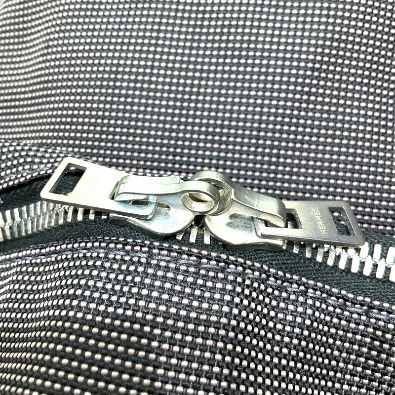 エルメス HERMES エールライントートTGM グレー ナイロンキャンパス ユニセックス トートバッグ