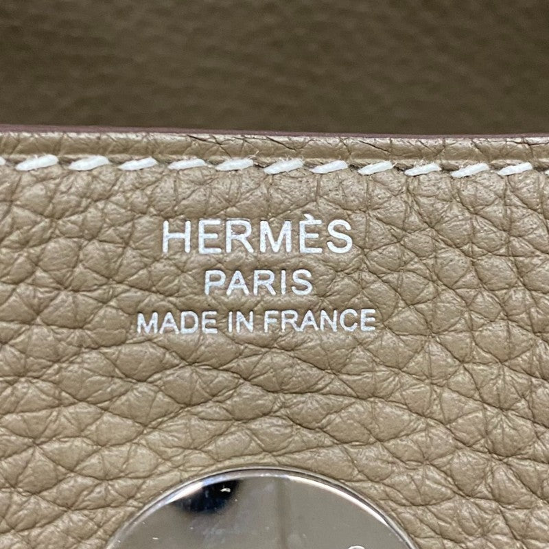 エルメス HERMES リンディ26 Y刻印 エトゥープ シルバー金具 トリヨン レディース ハンドバッグ