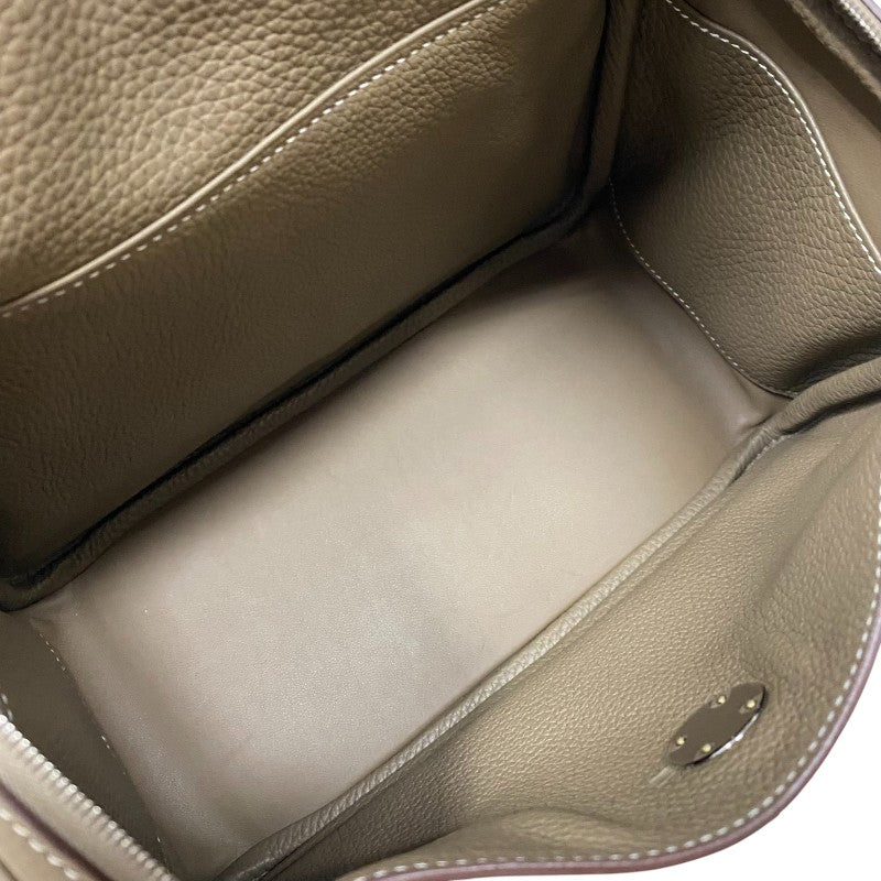 エルメス HERMES リンディ26 Y刻印 エトゥープ シルバー金具 トリヨン レディース ハンドバッグ