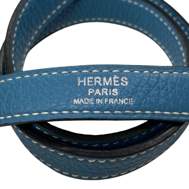 エルメス HERMES ケリー32 □H刻 ブルージーン シルバー金具