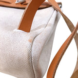 エルメス HERMES エールバッグアドPM □C刻(1999年) ベージュ/ゴールド金具 トワル・ハンター ユニセックス リュック・デイパック