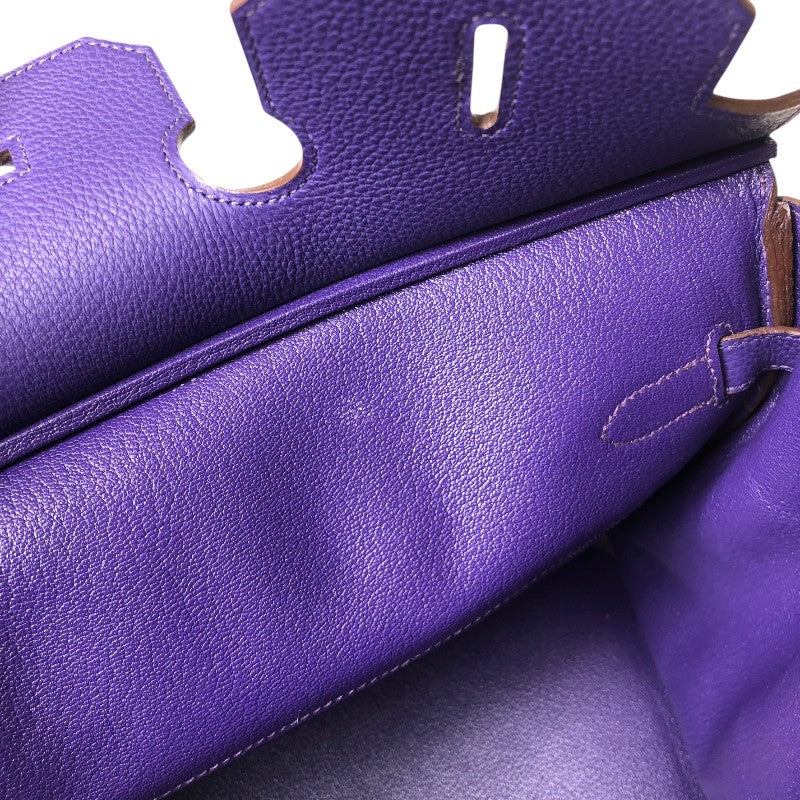 エルメス HERMES バーキン35 □N刻 アイリス シルバー金具 トゴ レディース ハンドバッグ