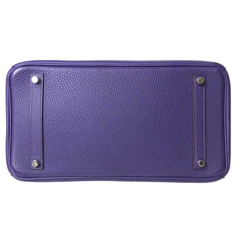 エルメス HERMES バーキン35 □N刻 アイリス シルバー金具 トゴ レディース ハンドバッグ