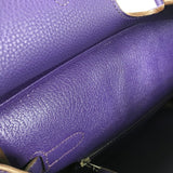 エルメス HERMES バーキン35 □N刻 アイリス シルバー金具 トゴ レディース ハンドバッグ