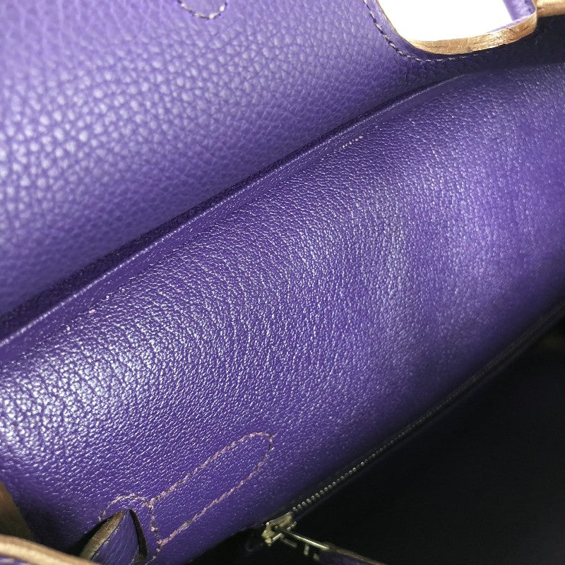 エルメス HERMES バーキン35 □N刻 アイリス シルバー金具 トゴ レディース ハンドバッグ