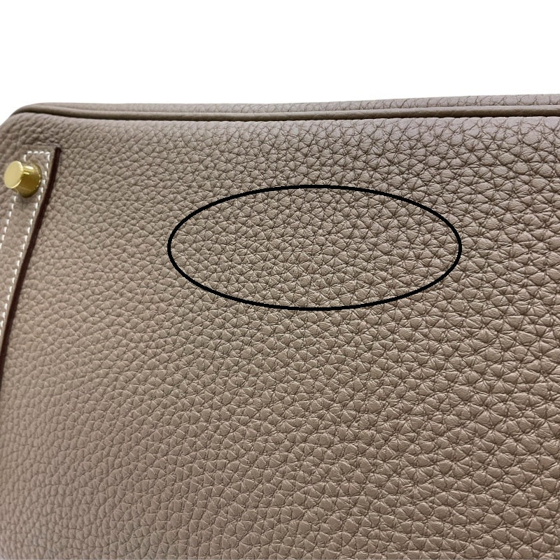 エルメス HERMES バーキン30 Z刻印 エトゥープ ゴールド金具 トゴ レディース ハンドバッグ