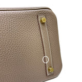 エルメス HERMES バーキン30 Z刻印 エトゥープ ゴールド金具 トゴ レディース ハンドバッグ