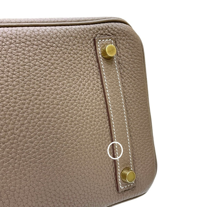 エルメス HERMES バーキン30 Z刻印 エトゥープ ゴールド金具 トゴ レディース ハンドバッグ