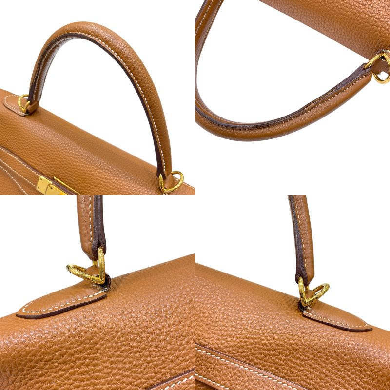 エルメス HERMES ケリー35 外縫い □I刻印 ゴールド ゴールド金具 トゴ レディース ハンドバッグ