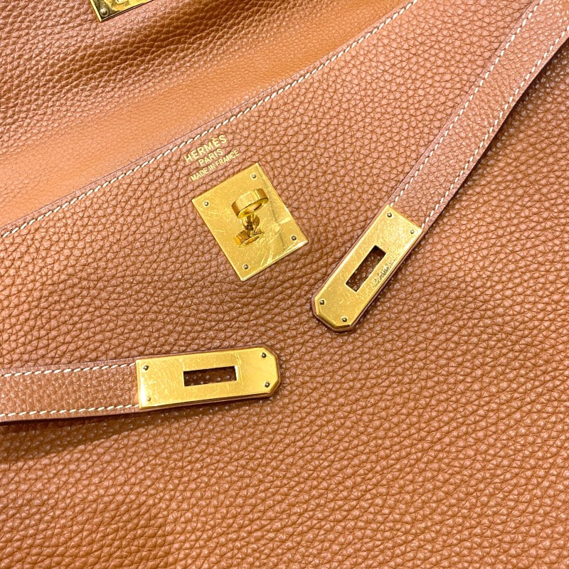エルメス HERMES ケリー35 外縫い □I刻印 ゴールド ゴールド金具 トゴ レディース ハンドバッグ