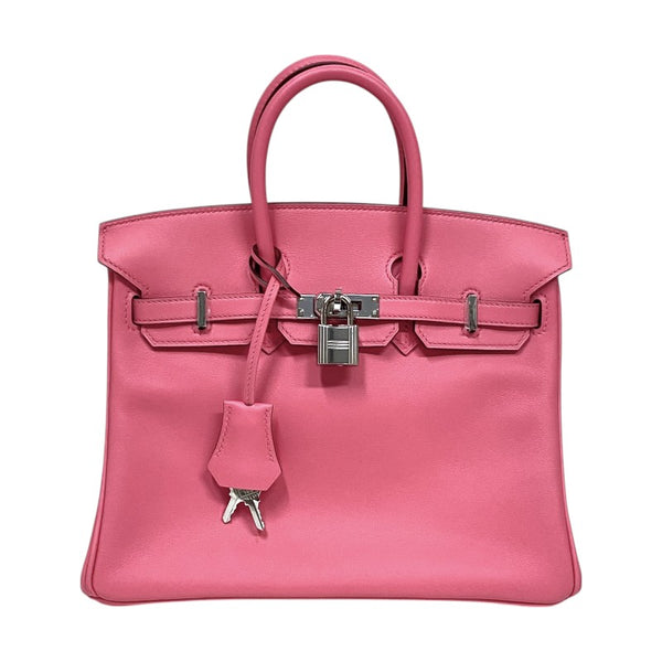 エルメス HERMES バーキン25 A刻 ローズアザレ シルバー金具 スイフト レディース ハンドバッグ