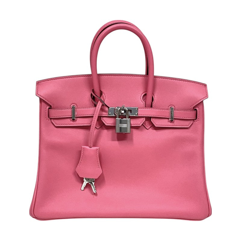 エルメス HERMES バーキン25 A刻 ローズアザレ シルバー金具 スイフト レディース ハンドバッグ
