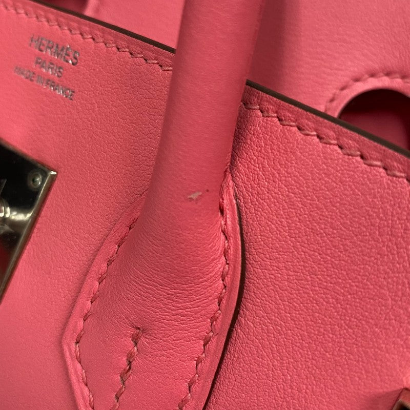 エルメス HERMES バーキン25 A刻 ローズアザレ シルバー金具 スイフト レディース ハンドバッグ