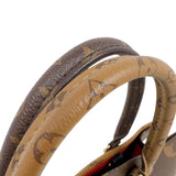 ルイ・ヴィトン LOUIS VUITTON オンザゴーMM M45321 ブラウン　ゴールド金具 モノグラム・リバース レディース トートバッグ