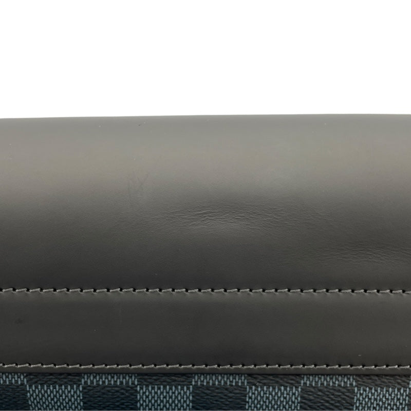 ルイ・ヴィトン LOUIS VUITTON ニューポート・メッセンジャー PM  N41587  ブラック ダミエ・コバルト メンズ メッセンジャーバッグ