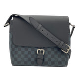 ルイ・ヴィトン LOUIS VUITTON ニューポート・メッセンジャー PM  N41587  ブラック ダミエ・コバルト メンズ メッセンジャーバッグ