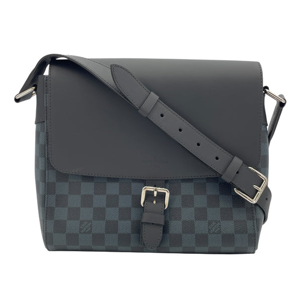 ルイ・ヴィトン LOUIS VUITTON ニューポート・メッセンジャー PM  N41587  ブラック ダミエ・コバルト メンズ メッセンジャーバッグ