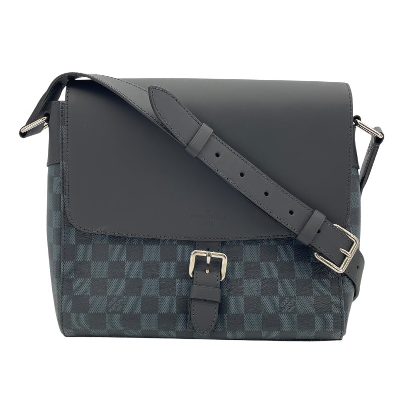 ルイ・ヴィトン LOUIS VUITTON ニューポート・メッセンジャー PM  N41587  ブラック ダミエ・コバルト メンズ メッセンジャーバッグ