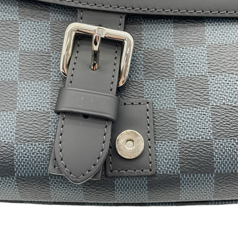 ルイ・ヴィトン LOUIS VUITTON ニューポート・メッセンジャー PM  N41587  ブラック ダミエ・コバルト メンズ メッセンジャーバッグ