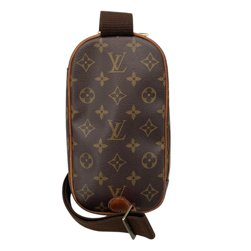 ルイ・ヴィトン LOUIS VUITTON ポシェット・ガンジュ M51870 ブラウン モノグラム・キャンバス ユニセックス ショルダーバッグ