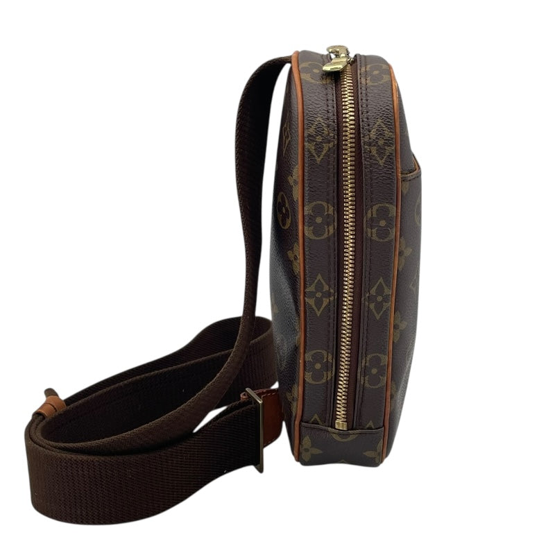 ルイ・ヴィトン LOUIS VUITTON ポシェット・ガンジュ M51870 ブラウン モノグラム・キャンバス ユニセックス ショルダーバッグ