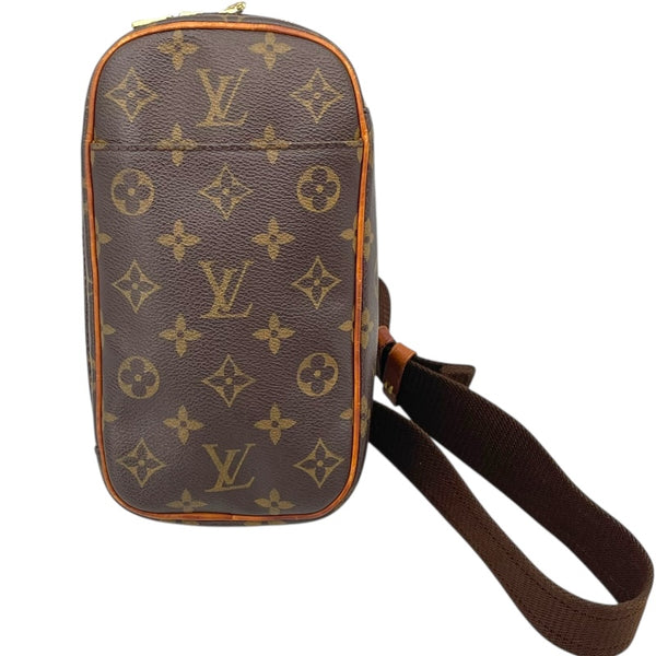 ルイ・ヴィトン LOUIS VUITTON ポシェット・ガンジュ M51870 ブラウン モノグラム・キャンバス ユニセックス ショルダーバッグ