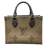 ルイ・ヴィトン LOUIS VUITTON オンザゴーPM M46373 ブラウン/ゴールド金具 モノグラム ジャイアンド･リバース レディース ショルダーバッグ