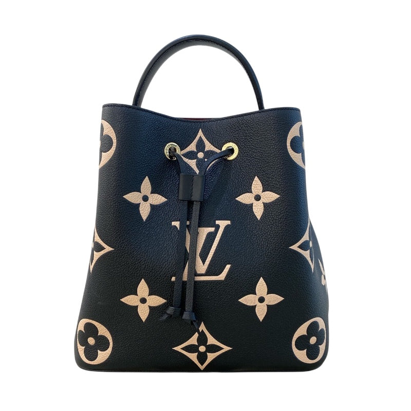 ルイ・ヴィトン LOUIS VUITTON ネオ・ノエMM M45497 ブラック バイカラー モノグラム・アンプラント レディース ハンドバッグ