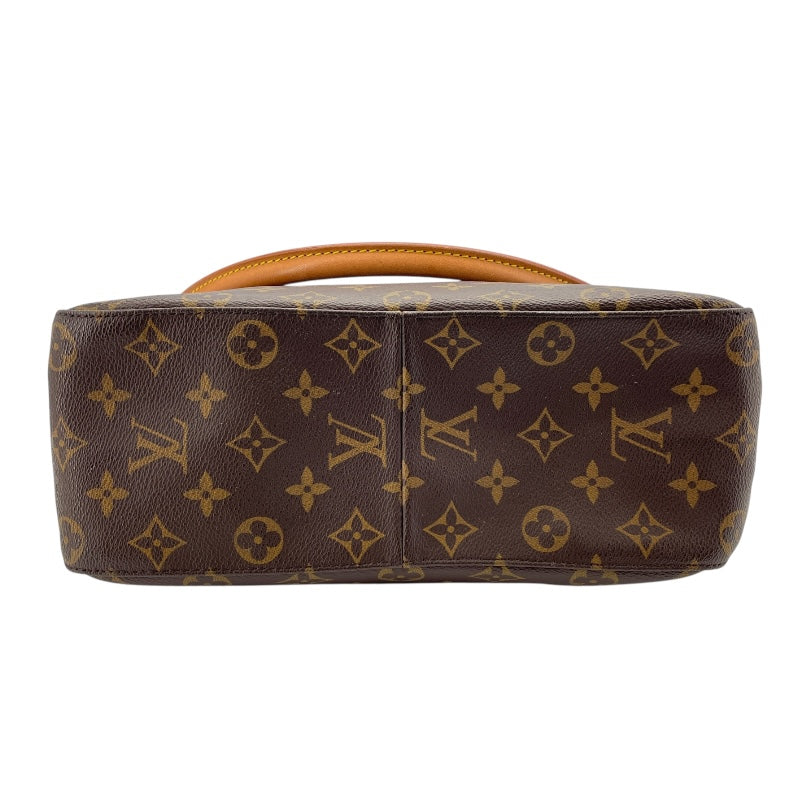 ルイ・ヴィトン LOUIS VUITTON ルーピングGM M51145 ブラウン モノグラムキャンバス レディース ショルダーバッグ