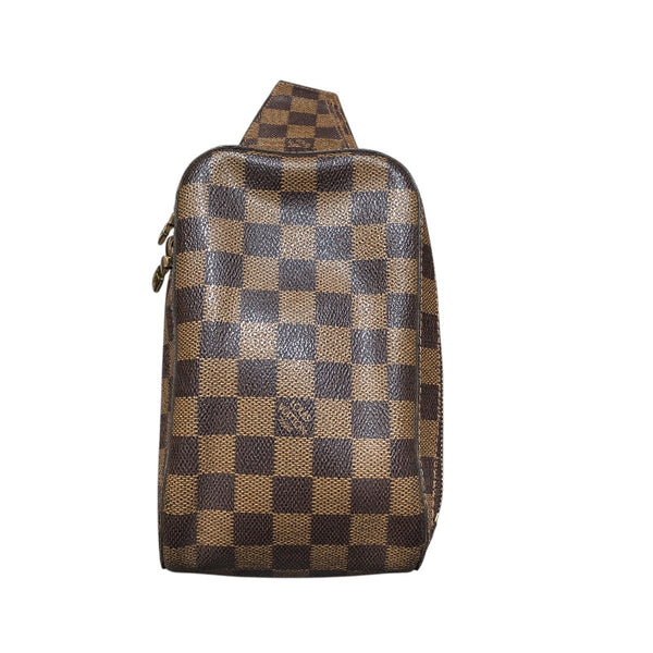 ルイ・ヴィトン LOUIS VUITTON ジェロニモス N51994 ブラウン ダミエ レディース ショルダーバッグ