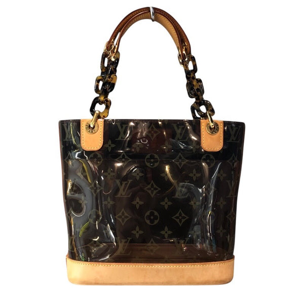 ルイ・ヴィトン LOUIS VUITTON カバ・アンブルPM M92502 ブラウン モノグラム・ビニール レディース ハンドバッグ
