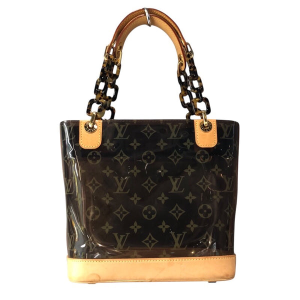 ルイ・ヴィトン LOUIS VUITTON カバ・アンブルPM M92502 ブラウン モノグラム・ビニール レディース ハンドバッグ