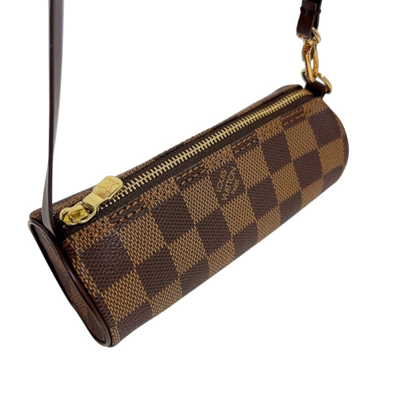 ルイ・ヴィトン LOUIS VUITTON パピヨンGM N51303 ブラウン　ゴールド金具 ダミエ レディース ハンドバッグ