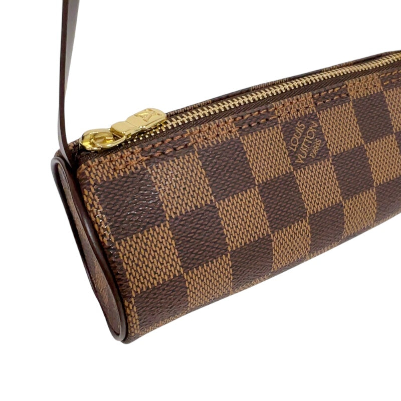 ルイ・ヴィトン LOUIS VUITTON パピヨンGM N51303 ブラウン　ゴールド金具 ダミエ レディース ハンドバッグ