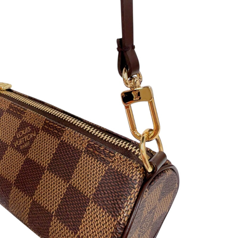 ルイ・ヴィトン LOUIS VUITTON パピヨンGM N51303 ブラウン　ゴールド金具 ダミエ レディース ハンドバッグ