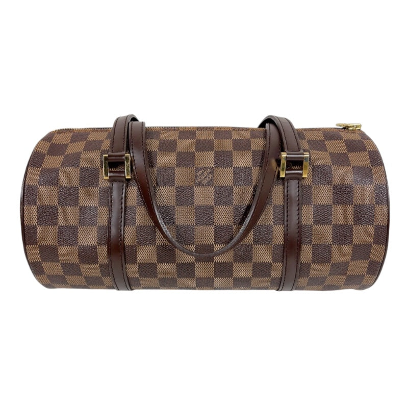 ルイ・ヴィトン LOUIS VUITTON パピヨンGM N51303 ブラウン　ゴールド金具 ダミエ レディース ハンドバッグ
