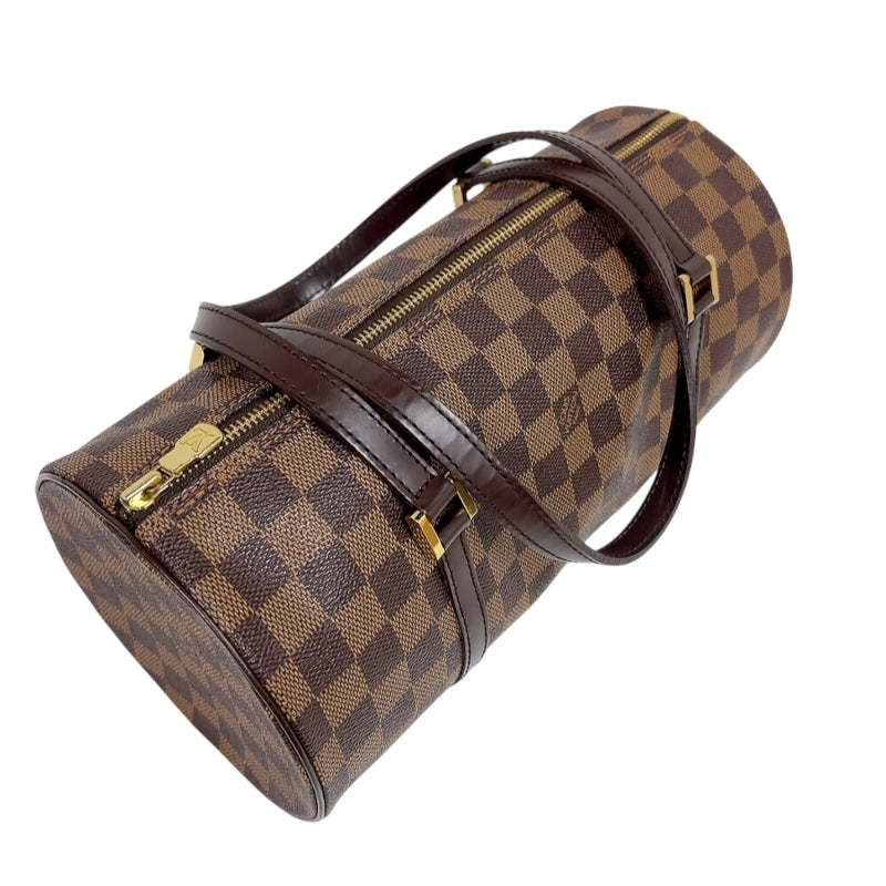 ルイ・ヴィトン LOUIS VUITTON パピヨンGM N51303 ブラウン　ゴールド金具 ダミエ レディース ハンドバッグ