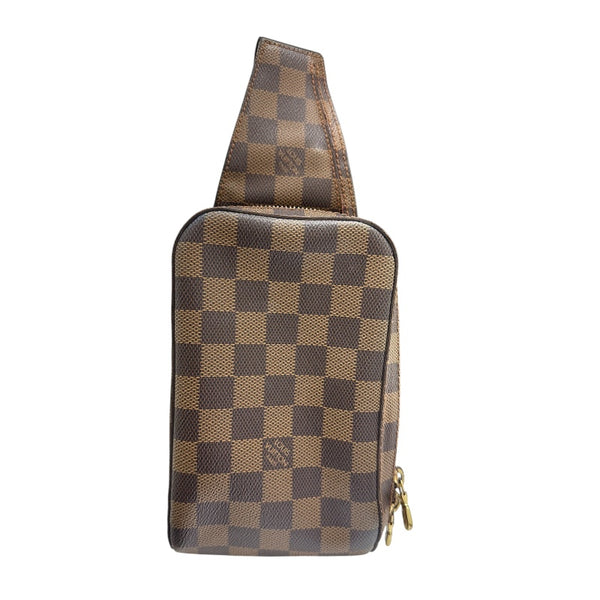 ルイ・ヴィトン LOUIS VUITTON ジェロニモス N51994 ブラウン ダミエ PVC メンズ ボディバッグ