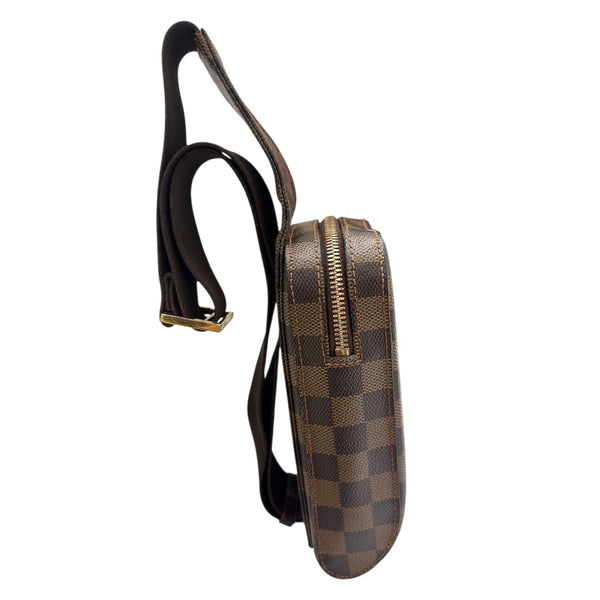 ルイ・ヴィトン LOUIS VUITTON ジェロニモス N51994 ブラウン ダミエ PVC メンズ ボディバッグ