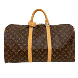 ルイ・ヴィトン LOUIS VUITTON キーポル50 M41426 ブラウン　ゴールド金具 モノグラム レディース ボストンバッグ