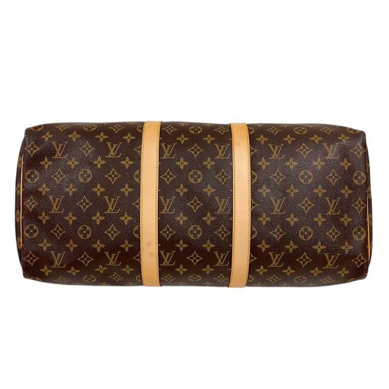 ルイ・ヴィトン LOUIS VUITTON キーポル50 M41426 ブラウン　ゴールド金具 モノグラム レディース ボストンバッグ