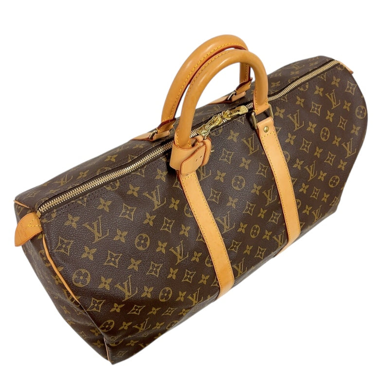 ルイ・ヴィトン LOUIS VUITTON キーポル50 M41426 ブラウン　ゴールド金具 モノグラム レディース ボストンバッグ