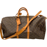 ルイ・ヴィトン LOUIS VUITTON キーポル・バンドリエール55 M41414 ブラウン モノグラム・キャンバス メンズ ボストンバッグ