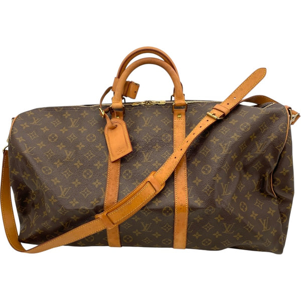 ルイ・ヴィトン LOUIS VUITTON キーポル・バンドリエール55 M41414 ブラウン モノグラム・キャンバス メンズ ボストンバッグ