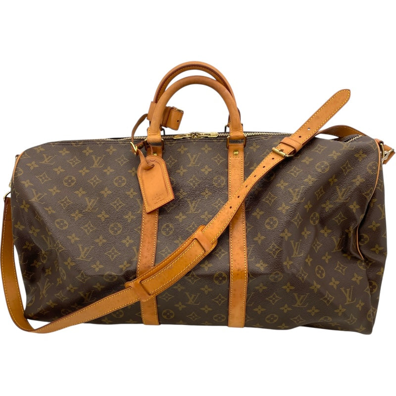 ルイ・ヴィトン LOUIS VUITTON キーポル・バンドリエール55 M41414 ブラウン モノグラム・キャンバス メンズ ボストンバッグ